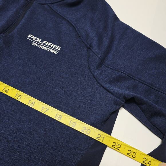 Polaris Logo Men's Tech Quarter-Zip Bundle Grey/Blue Under Armour Size Medium - Picture 7 of 11